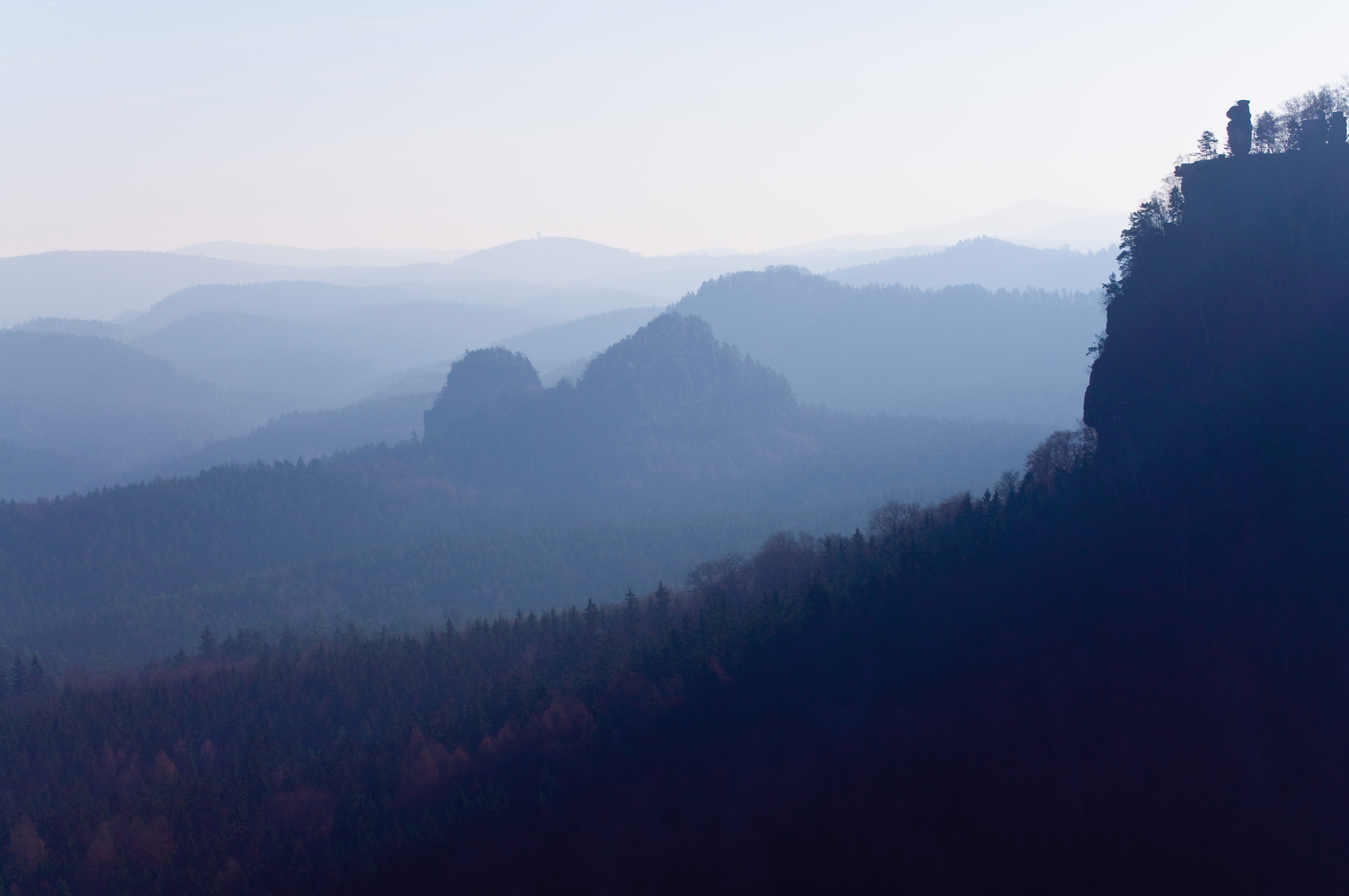 sunrise view from the Idagrotte