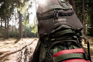 with the backpack into the wild