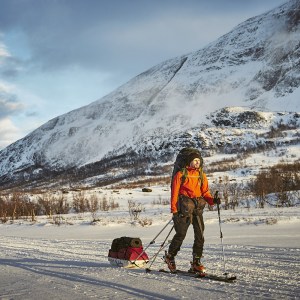 on the lake close to Abiskojaurestugorna
