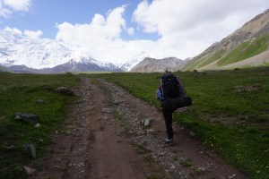 the track to Peak Lenin