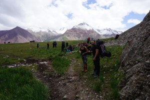 the track to Peak Lenin