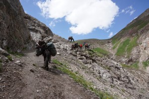 the track to Peak Lenin