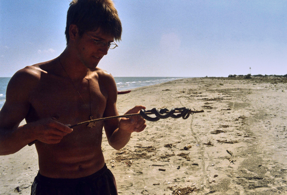 me caressing the snake