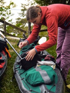 packing the kayak