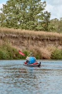 Paddling on the Mulde somewhere down the river
