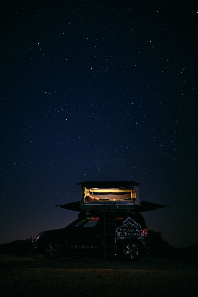 first camp at Cap Corse