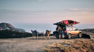 our camp on a mountain